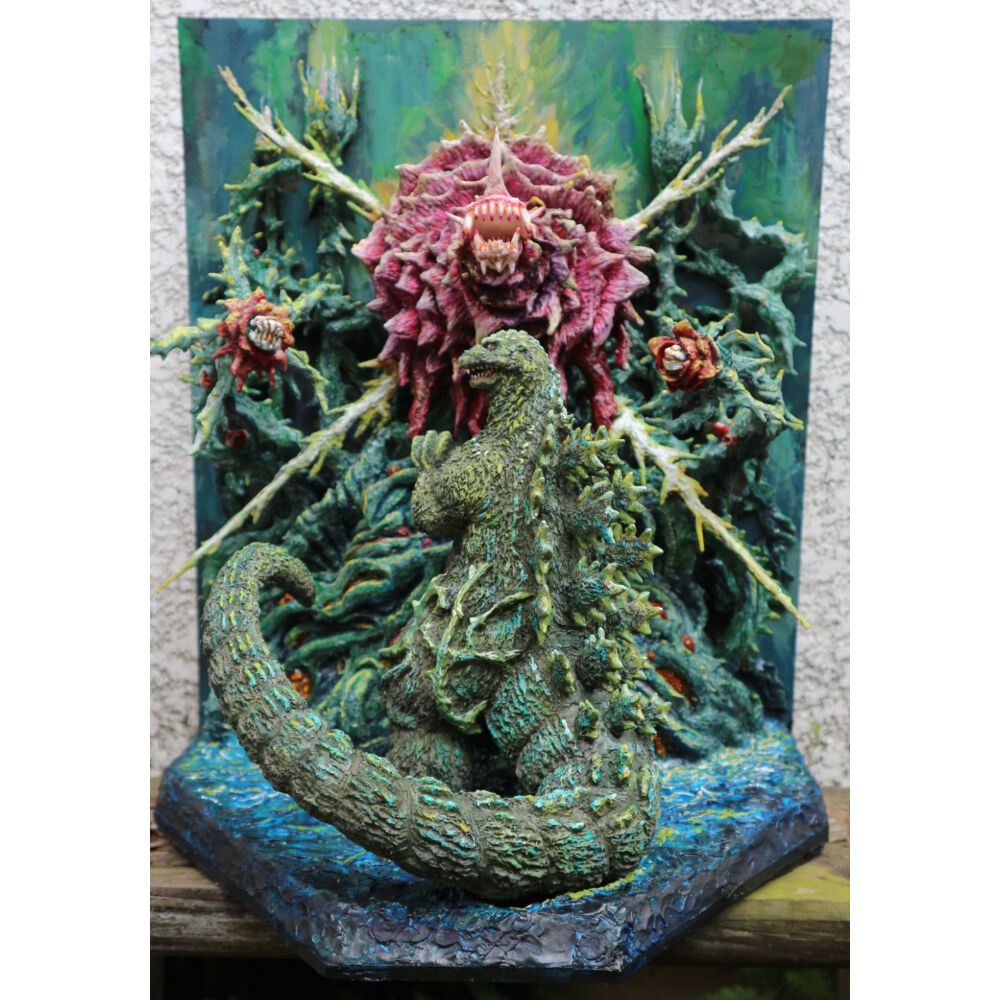 予約販売 生賴範義 ゴジラvsビオランテ ポスター立体バージョン ガレージキット Dr