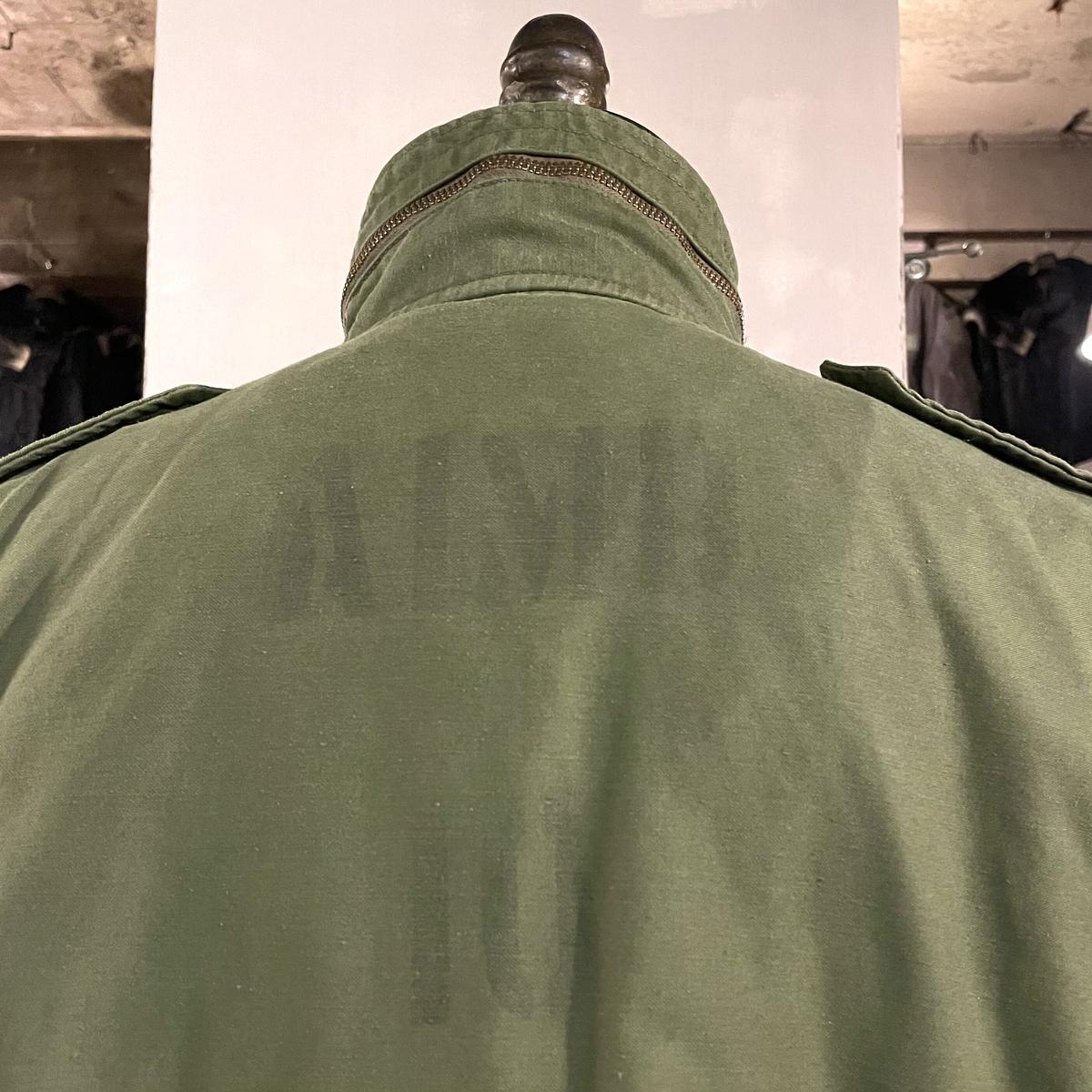 70s US ARMY M-65 Field Jacket バックステンシル 3rdタイプ ブ...