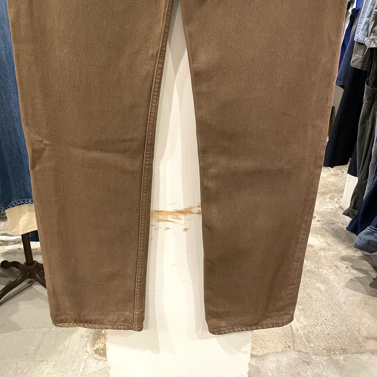 Levi's 501 90年代 リーバイス501 後染めカラーデニム ブラウン USA製