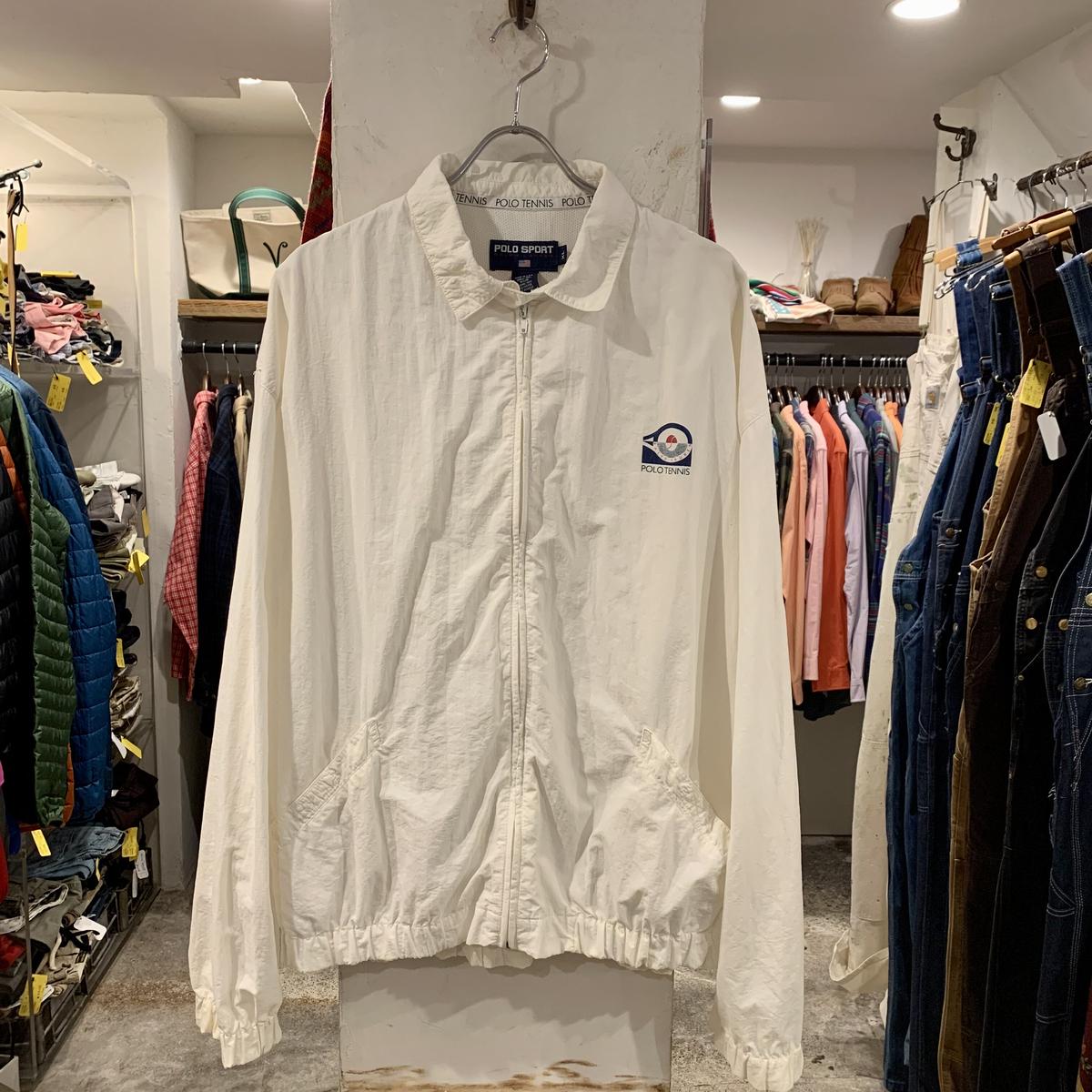 90s POLO SPORT スウィングトップ POLO TENNIS ナイロンジャケット ポ...