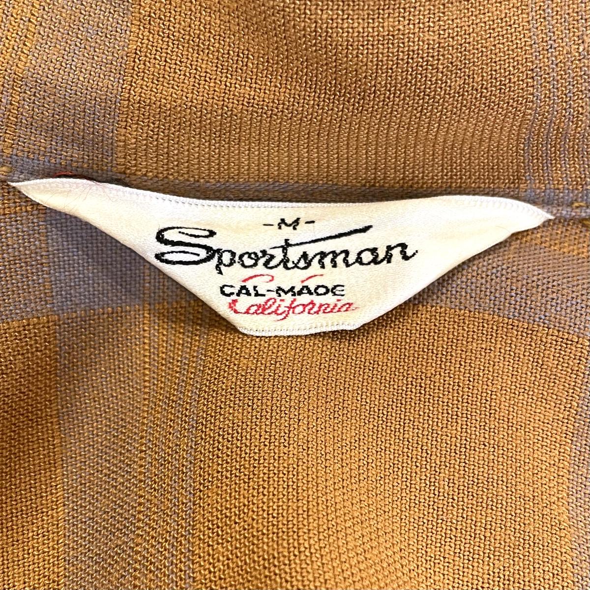 Sportsman cal-made California オープンカラーシャツ ボックスシル...