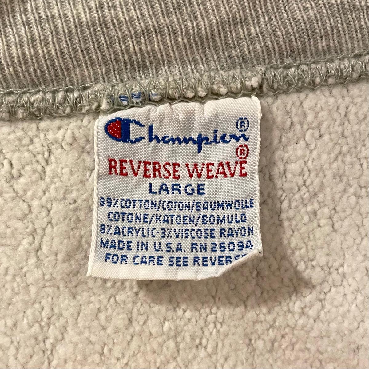 90s Champion リバースウィーブ reverse weave 袖目無し USA製 チ...