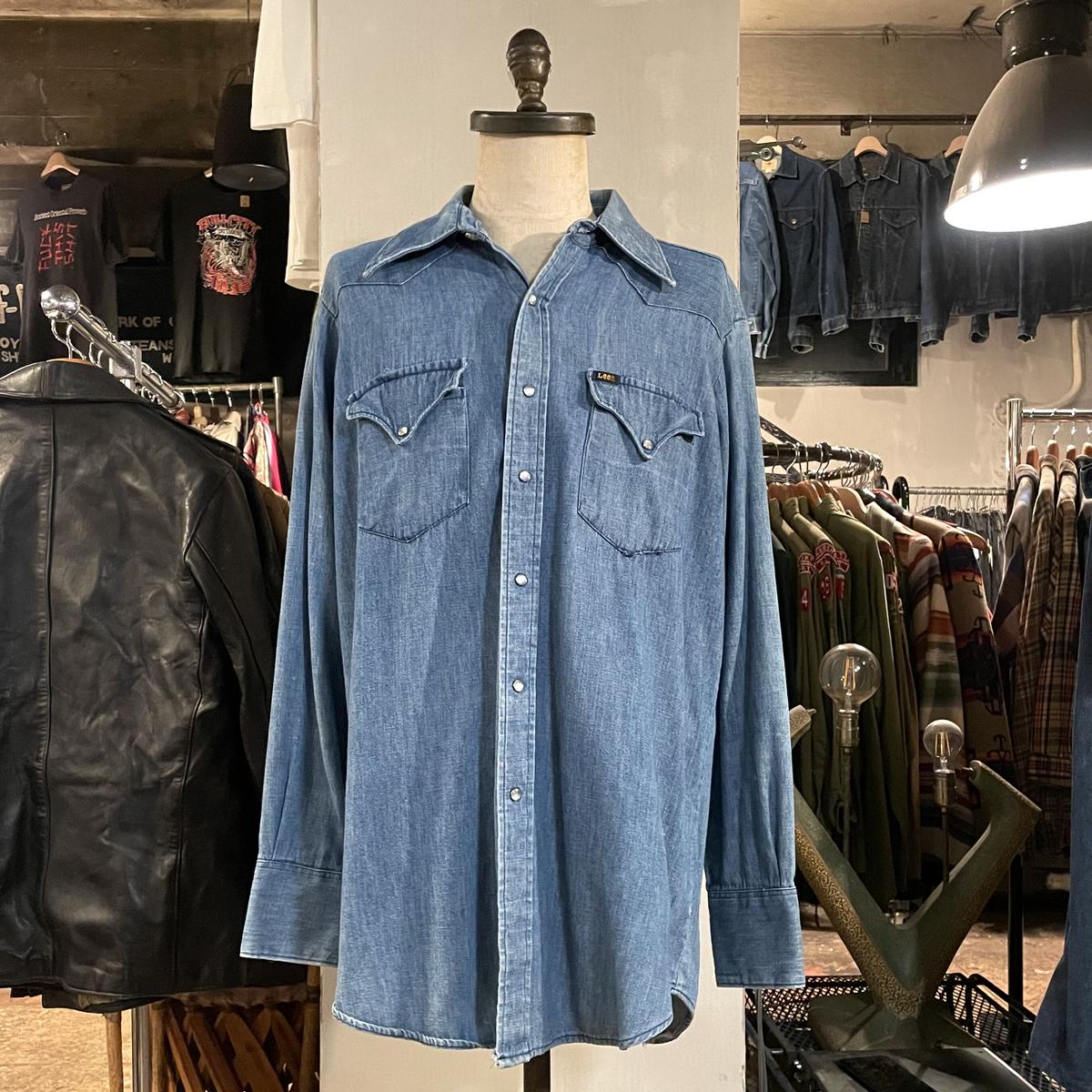 70s Lee デニム ウエスタンシャツ USA製 リー (S3437) | DUFF