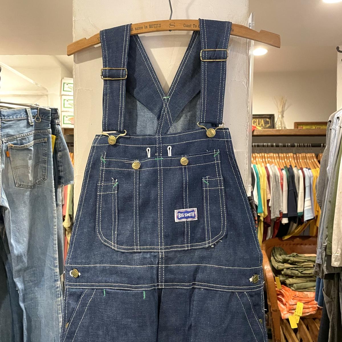 70s BIG SMITH デニムオーバーオール DEAD STOCK USA製 70年代