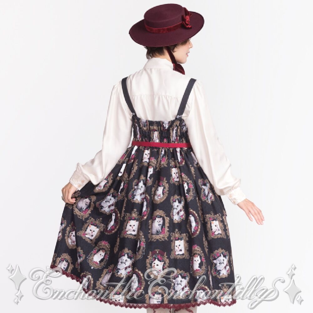 アンシャンテリックアンシャンテリー猫の王女様スカート　新品未使用 Enchantlic Enchantilly猫の女王達の肖像画JSKシャンテリー