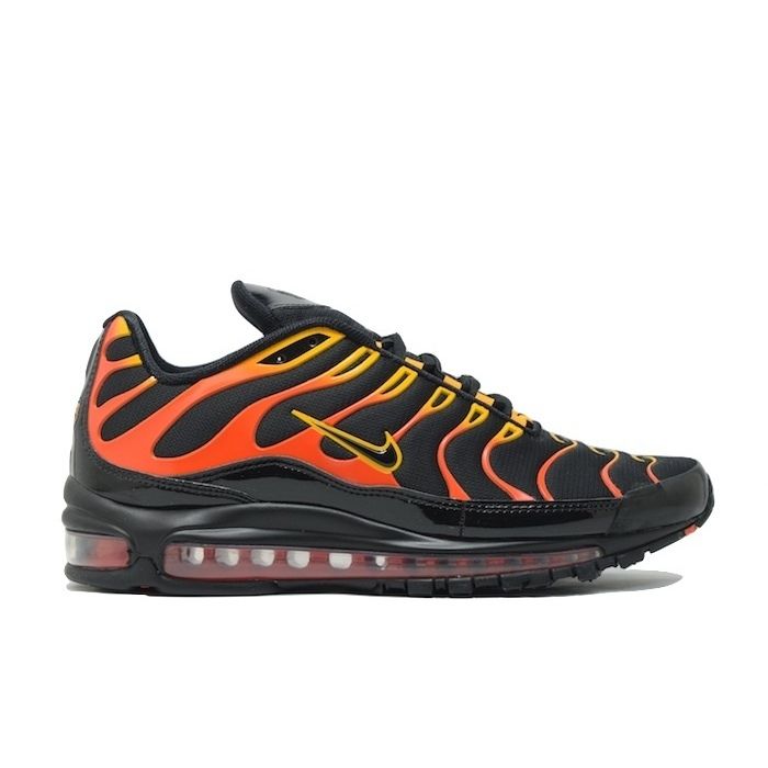 NIKE AIR MAX 97/PLUS BLACK ORANGE ãã¤ã­ ã¨ã¢ããã¯ã¹ ãã©