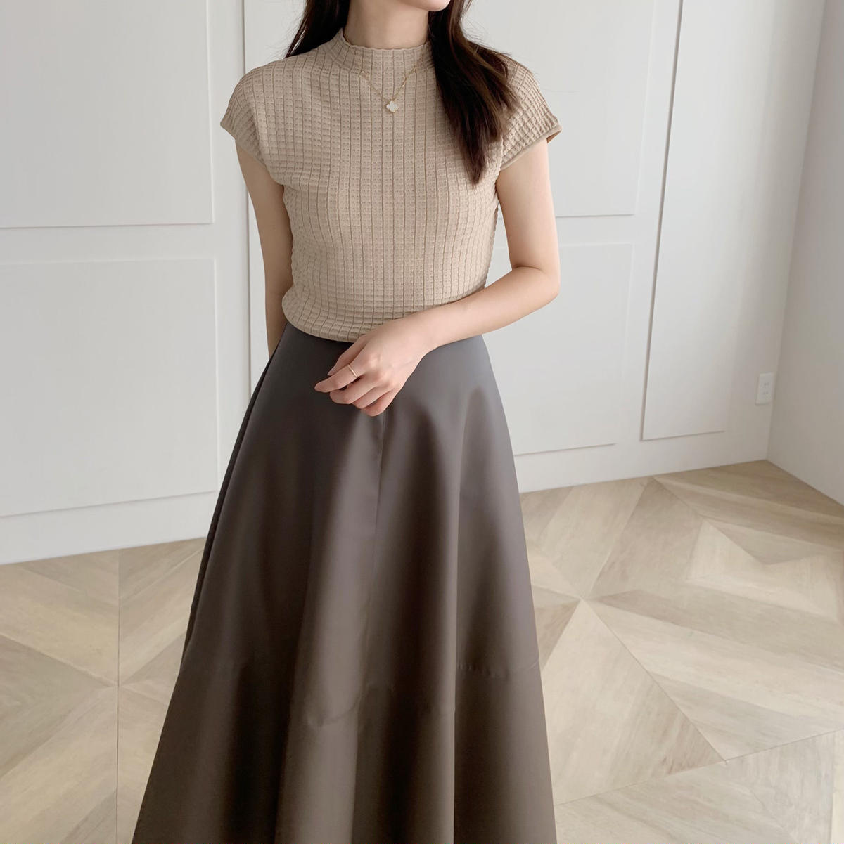 french sleeve rib knit ENEU