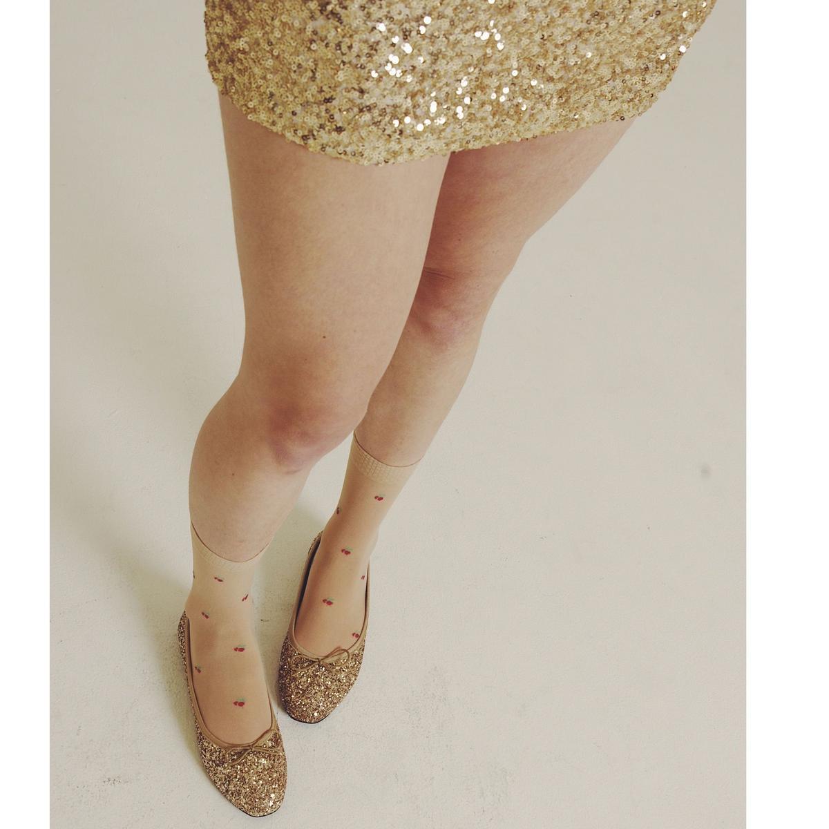 glitter gold ballet shoes épine