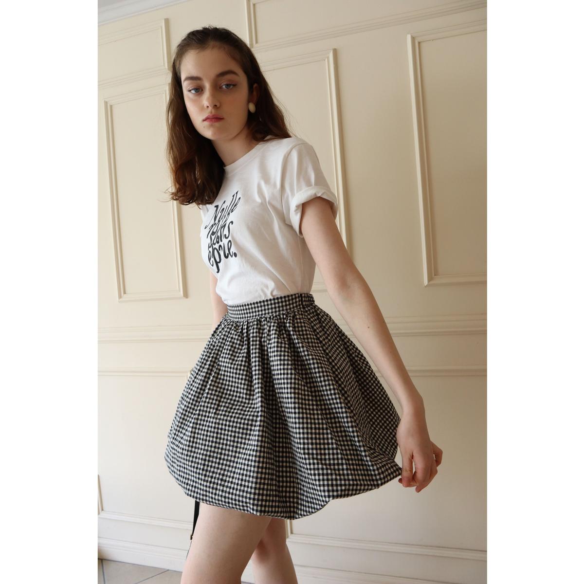 特価商品 - エピヌ ギンガムチェックスカート バルーンスカート epine