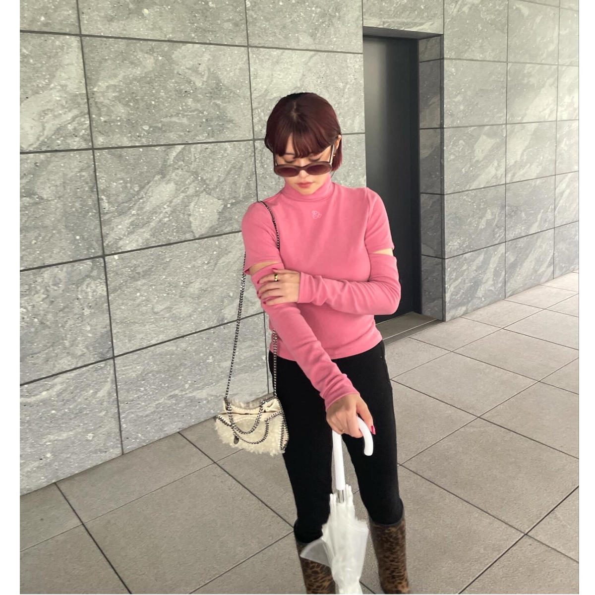 Eé arm cut high neck (5color) | épine