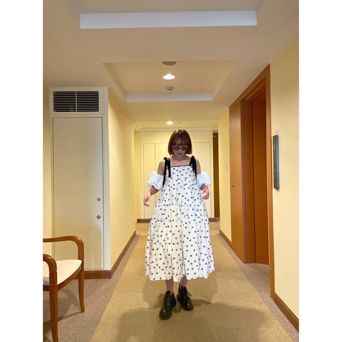 Sister Jane ルシアジャガードミディワンピース デイジードット