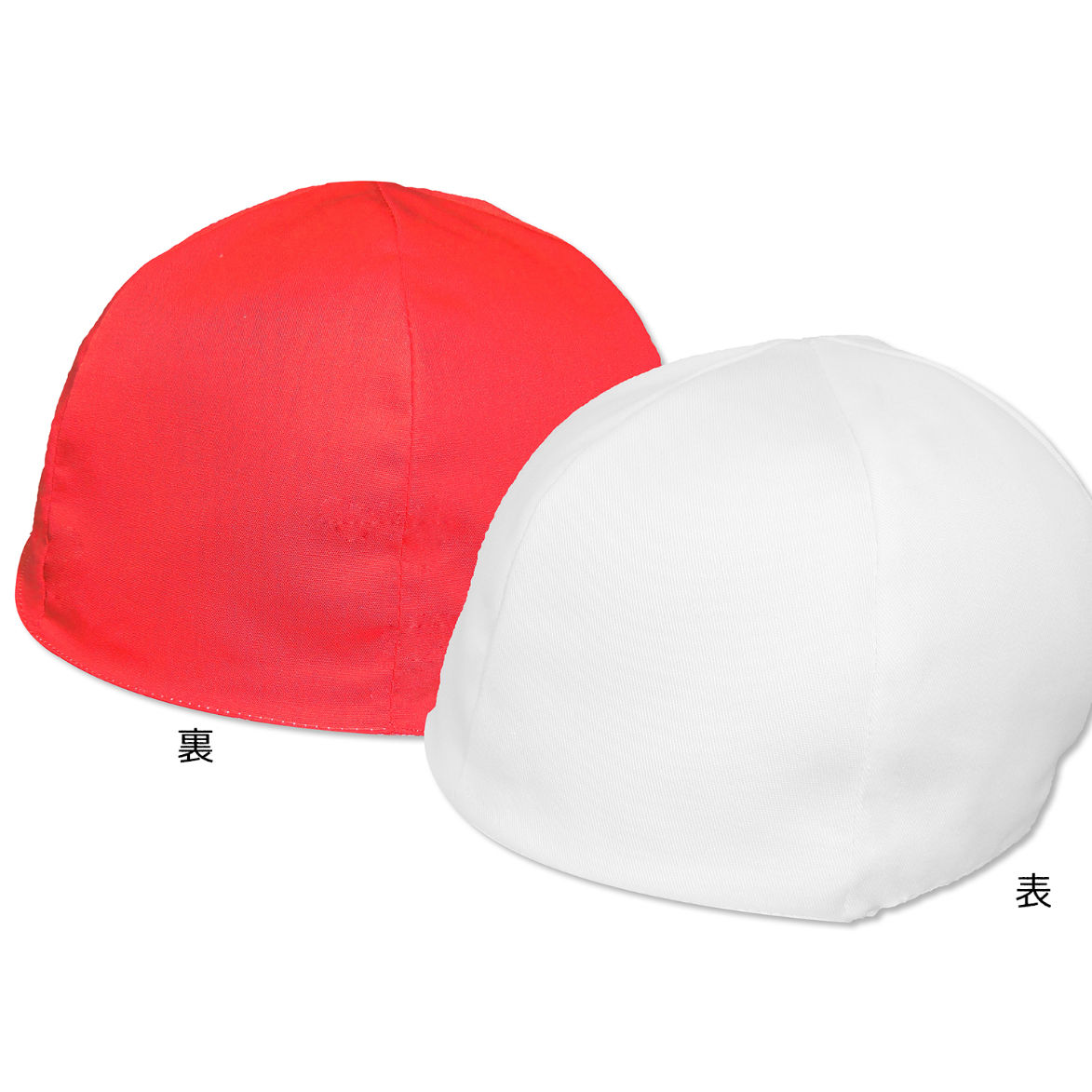 体操帽子 白赤 ツバ無し Alpha Plus