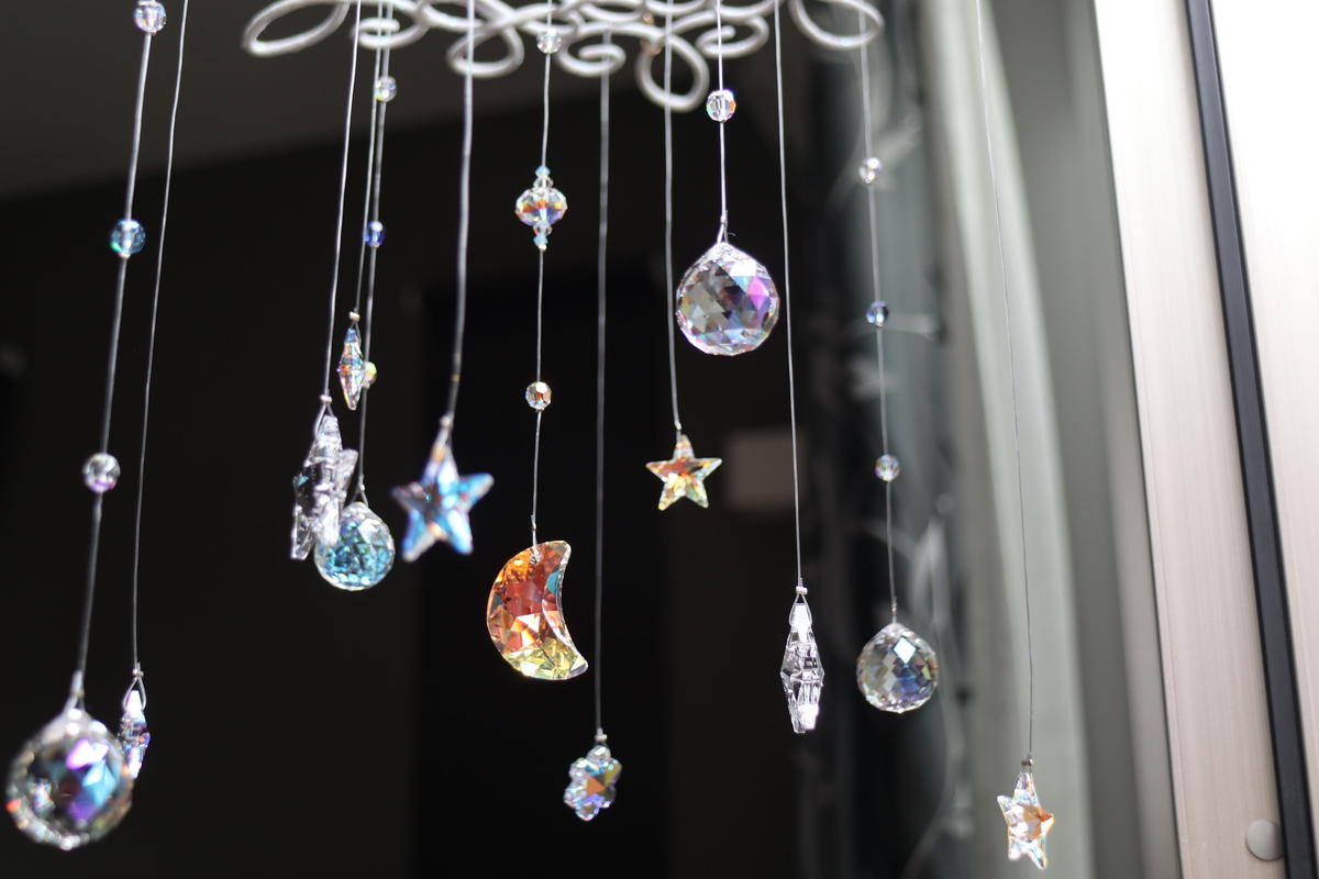 サンキャッチャー♡ハンドメイド「Swarovski✧︎トゥルーリーインラブ♥」 サンキャッチャー♡ハンドメイド「Swarovski✧︎トゥルー