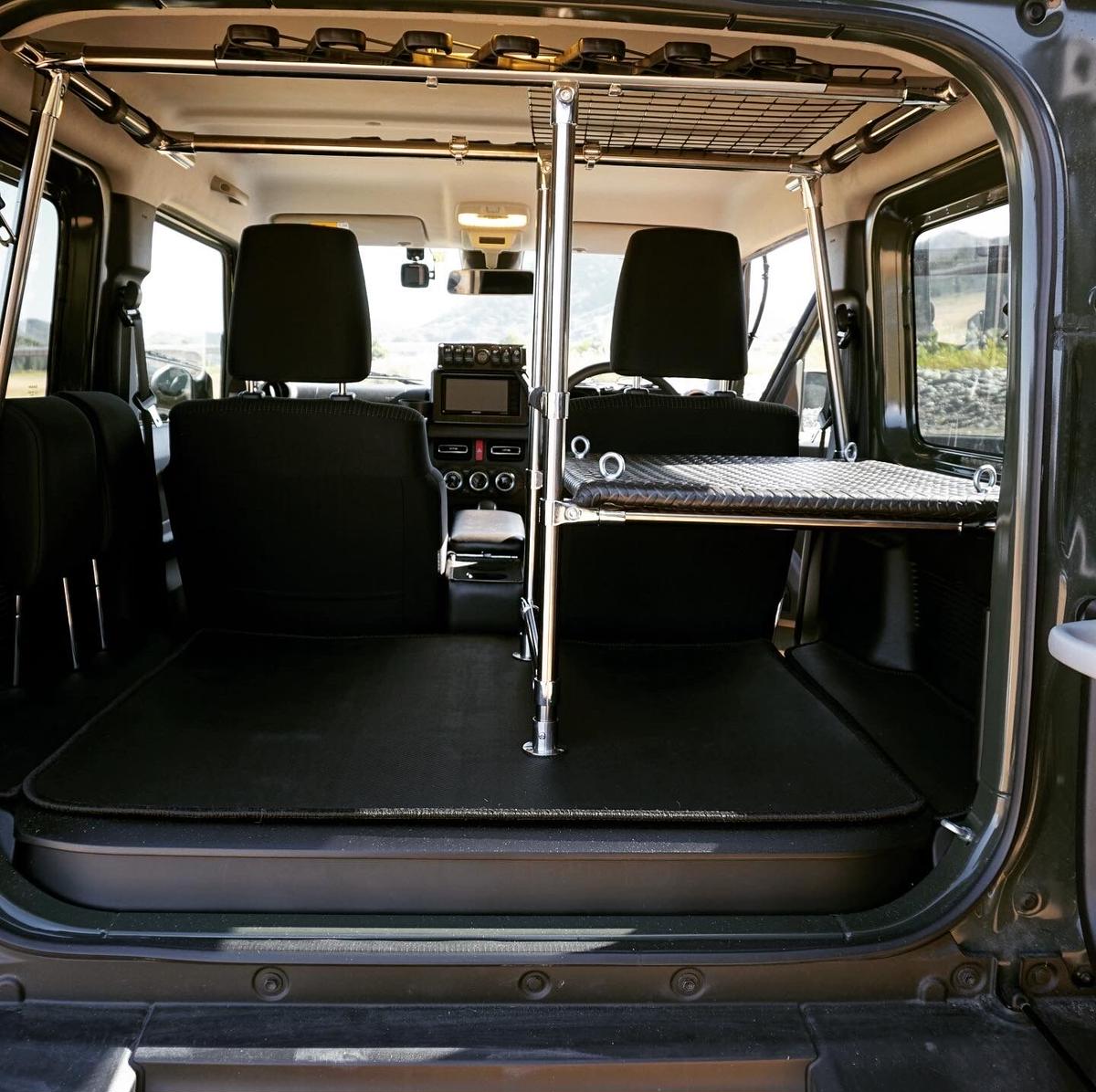 新型ジムニー 折り畳み式サイドテーブル JIMNY刻印(W) 新型ジムニー