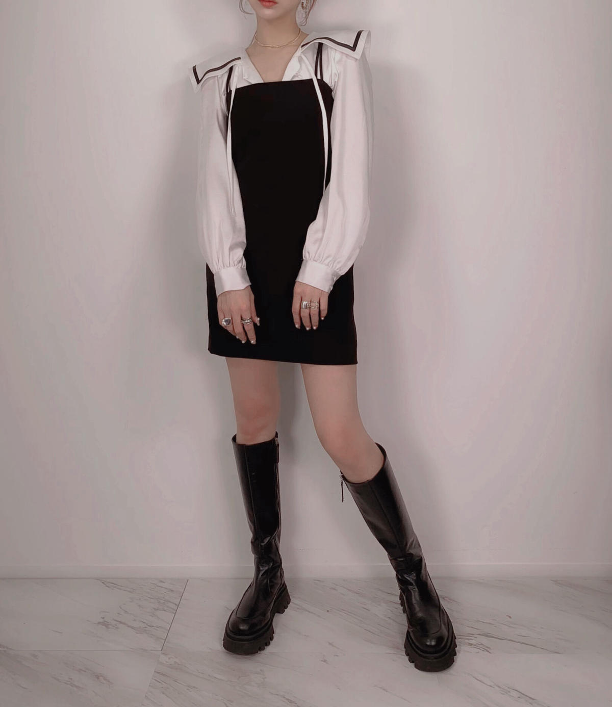 セーラーカラーブラウス / Sailor collar Blouse | FICTION TO...