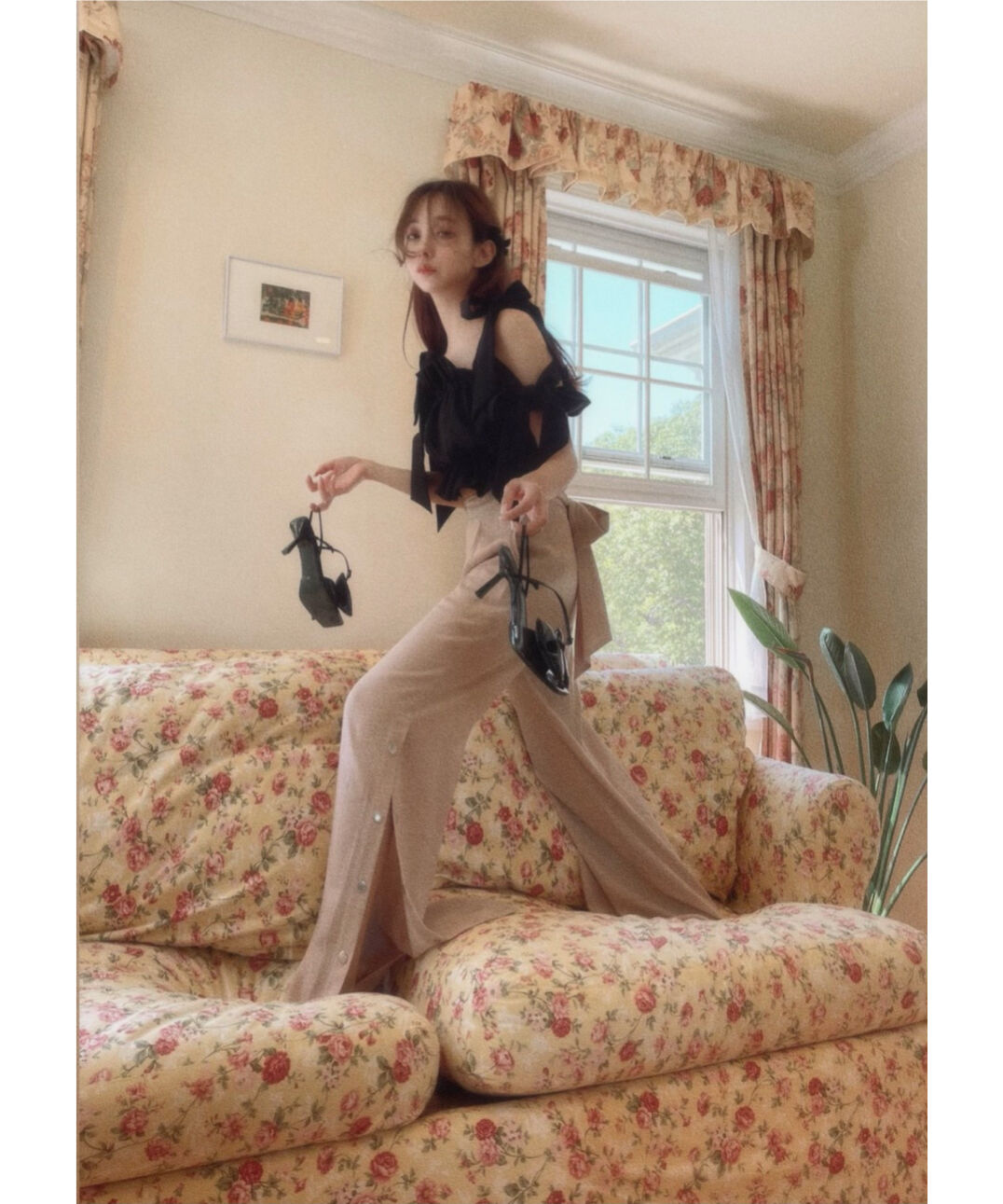 ショルダーダブルリボントップス Shoulder DoubleRibbon Tops | FI...