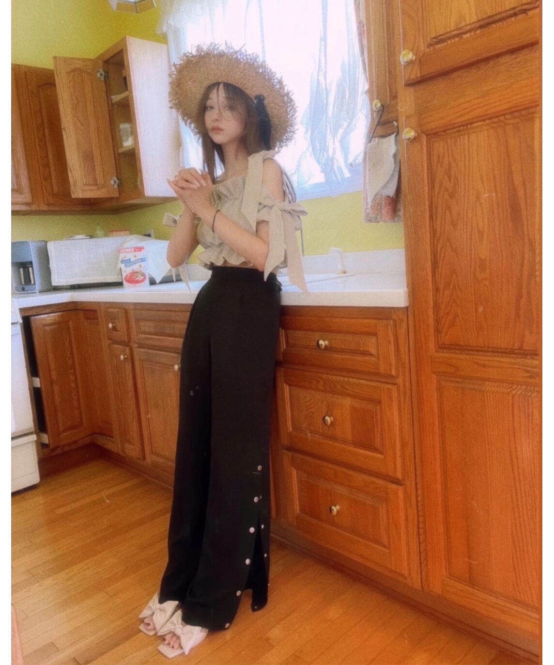 ショルダーダブルリボントップス Shoulder DoubleRibbon Tops | FI...