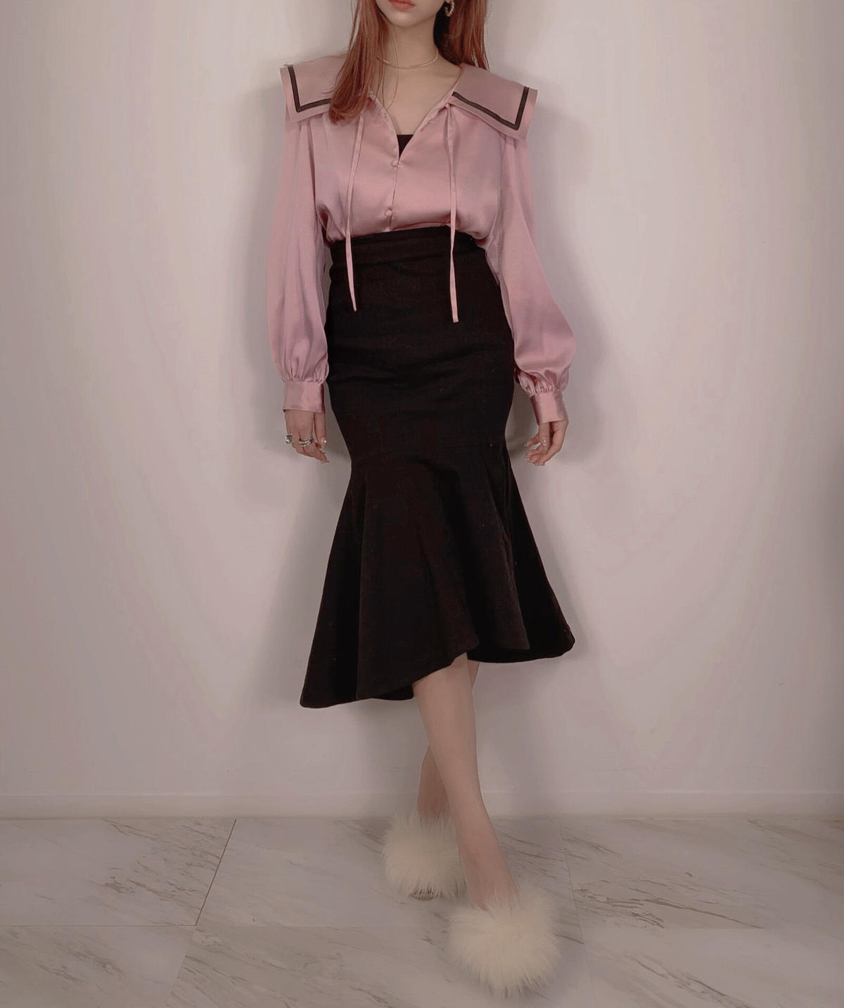 セーラーカラーブラウス / Sailor collar Blouse | FICTION TO...