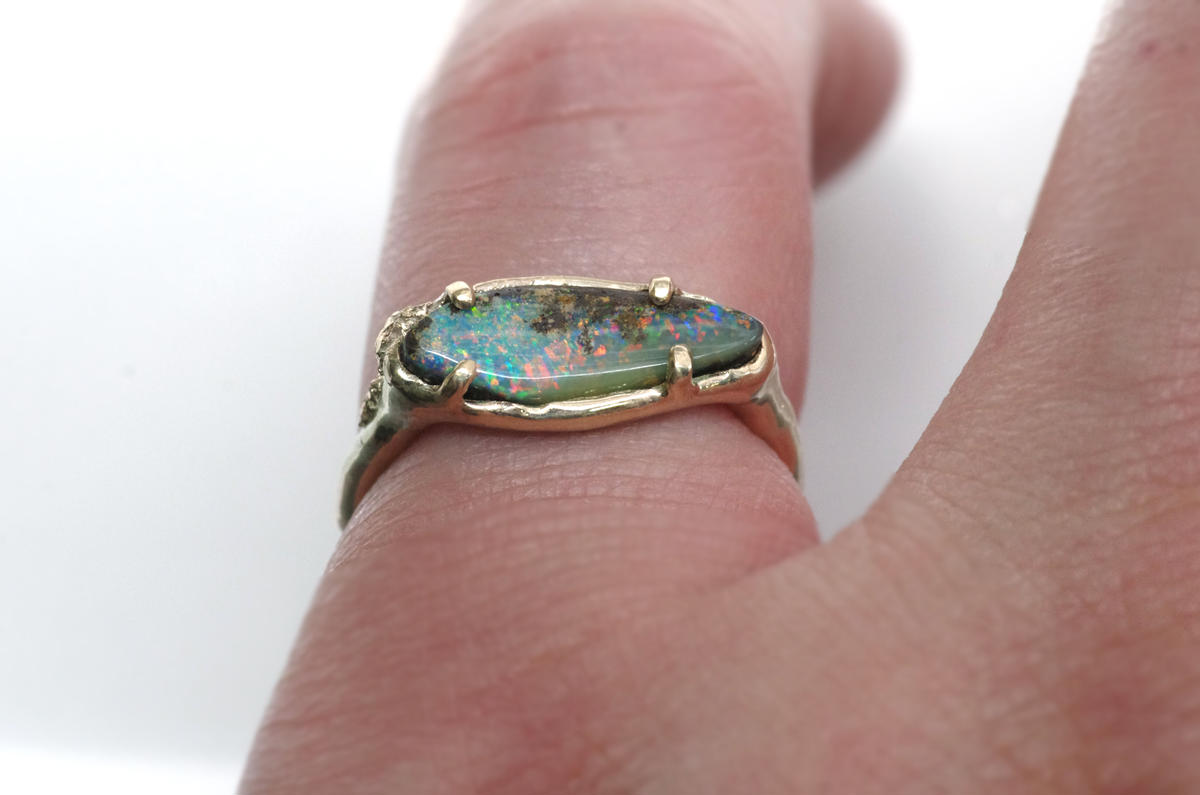 moss ring ボルダーオパール | Fillyjonk ONLINE STORE