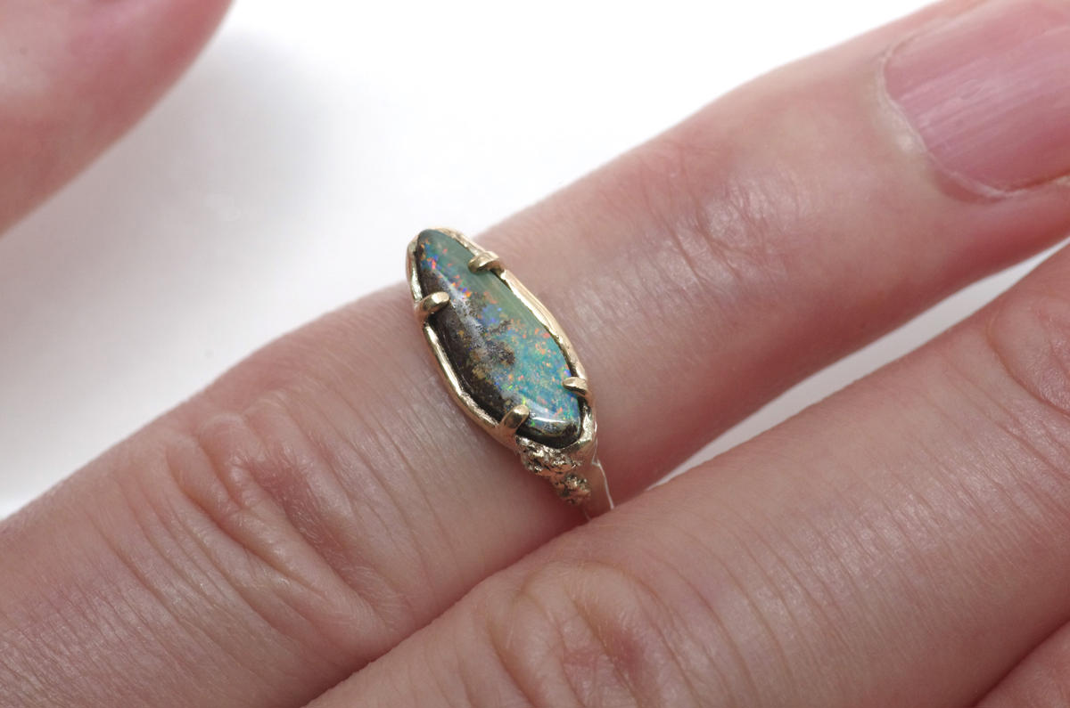 moss ring ボルダーオパール | Fillyjonk ONLINE STORE