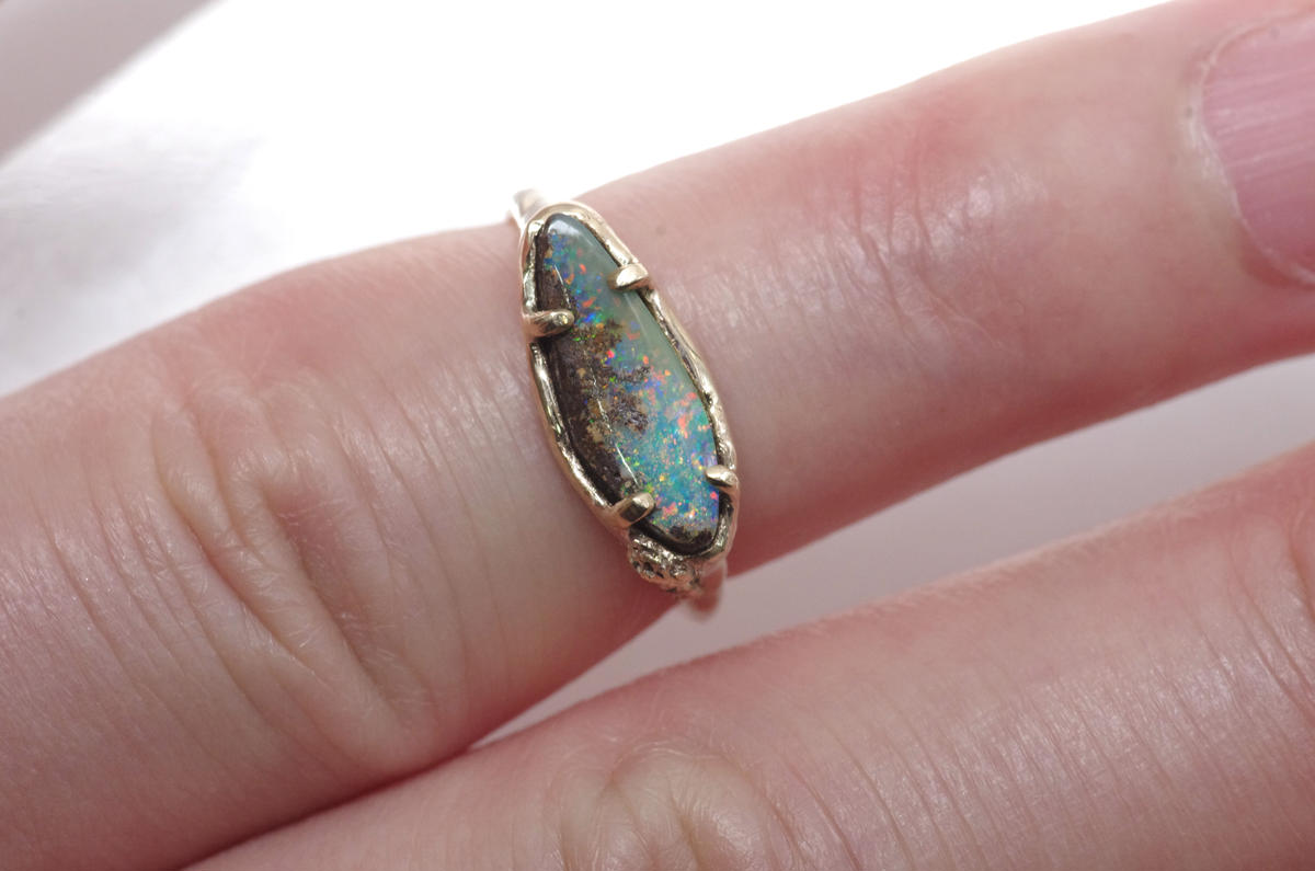 moss ring ボルダーオパール | Fillyjonk ONLINE STORE