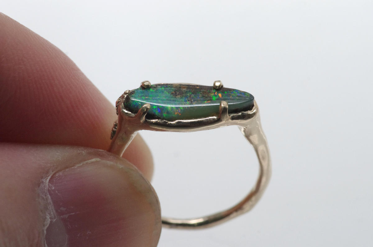 moss ring ボルダーオパール | Fillyjonk ONLINE STORE