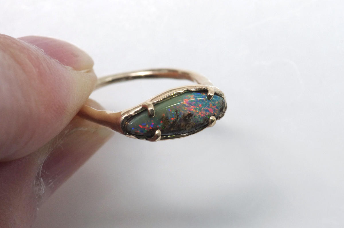 moss ring ボルダーオパール | Fillyjonk ONLINE STORE