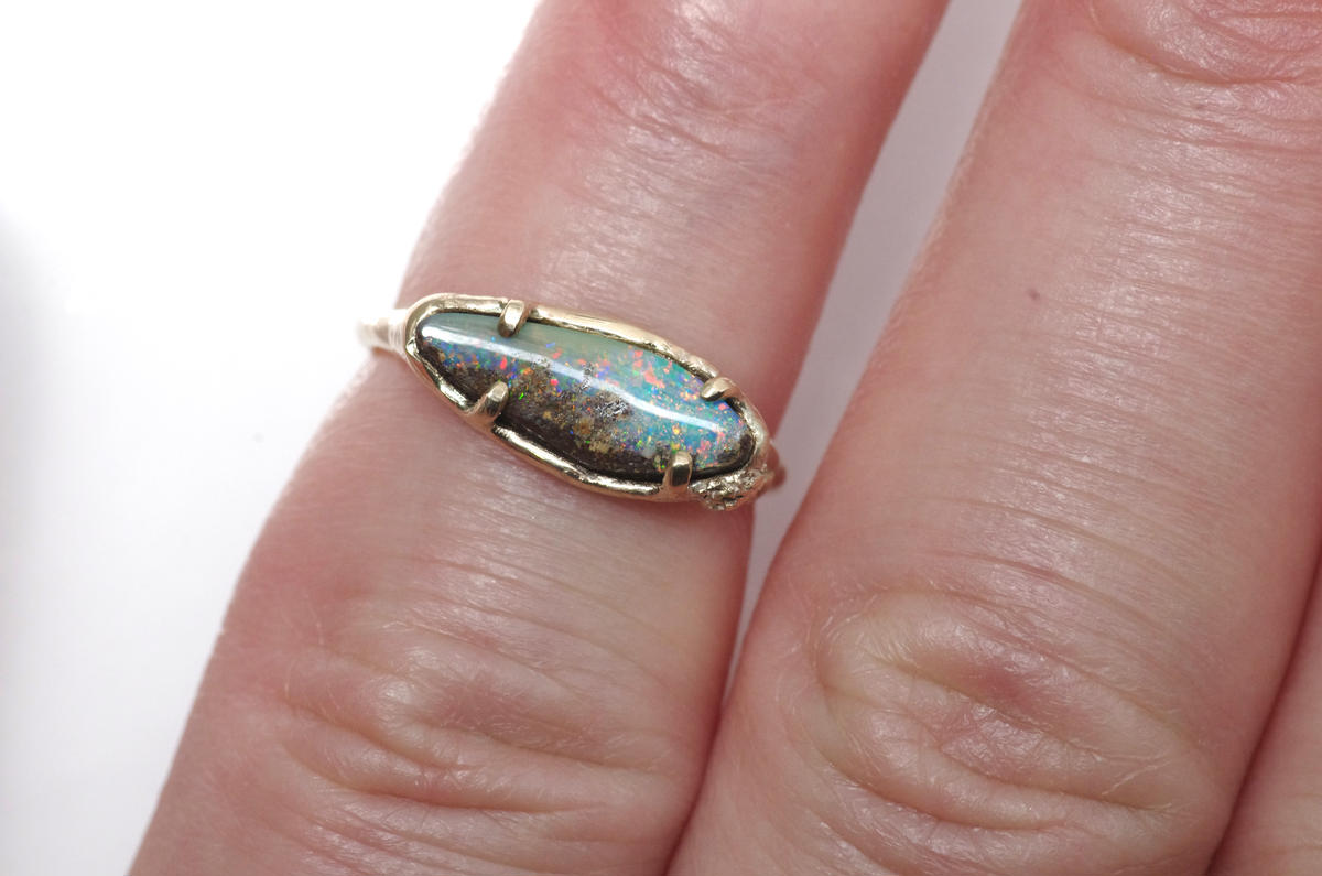 moss ring ボルダーオパール | Fillyjonk ONLINE STORE