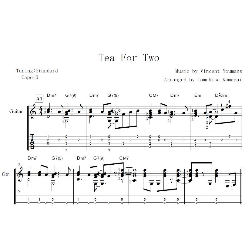 Tea for Two Bossa Nova (Fingerstyle Guitar)