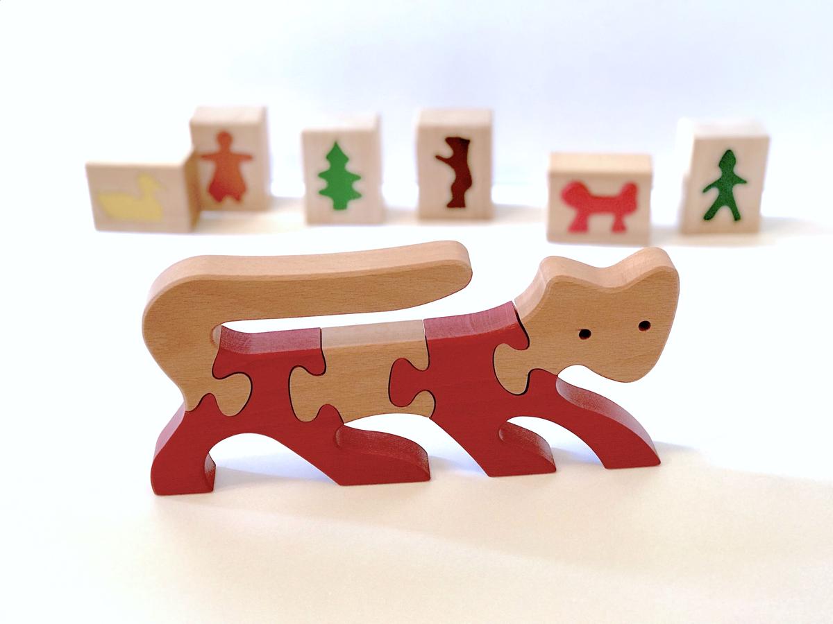 vitali ヴィターリ　クマ　動物パズル　木製 vitali ヴィターリ クマ 動物パズル 木製 【公式通販】