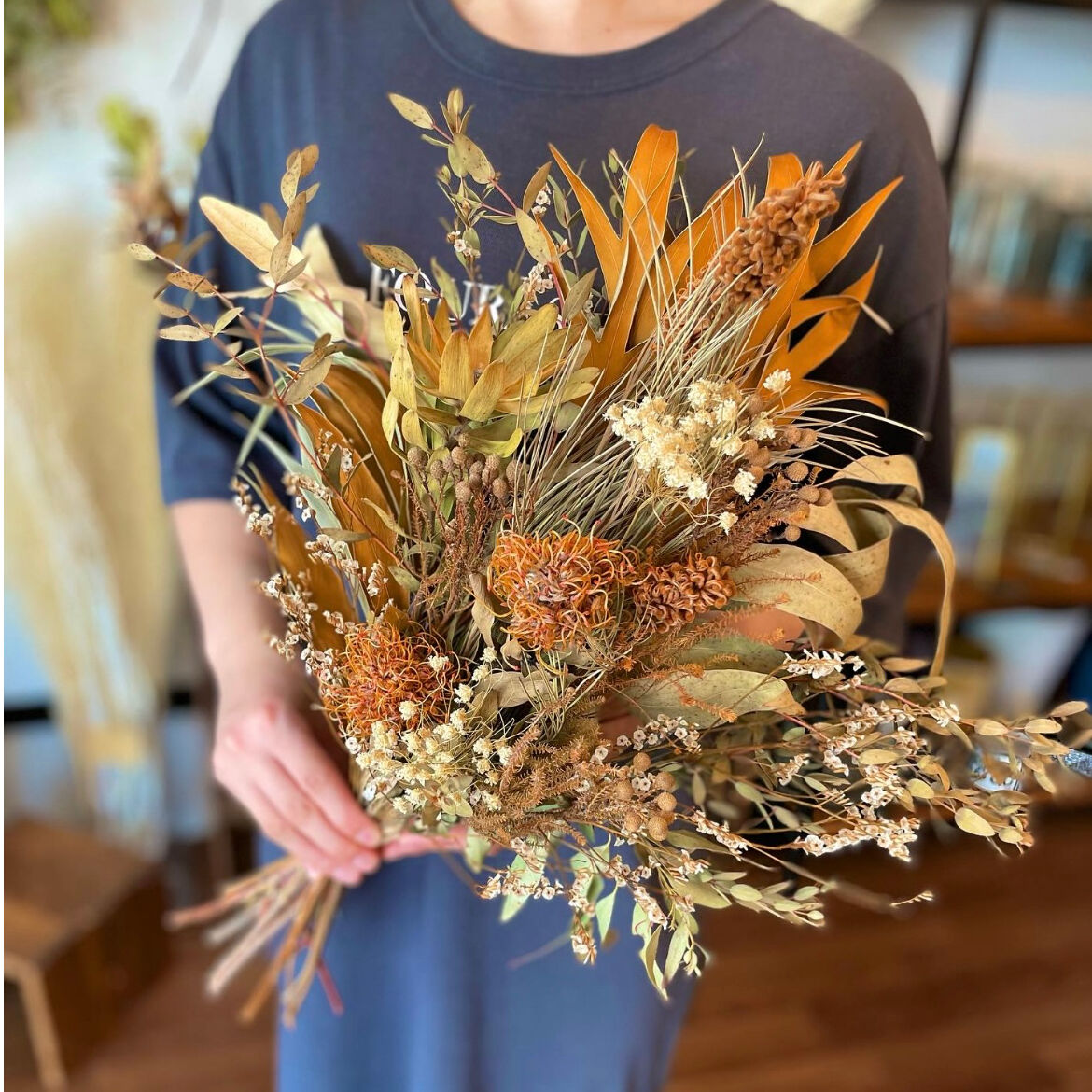 ドライフラワー花束 L ナチュラル系 Flowershop Kaika