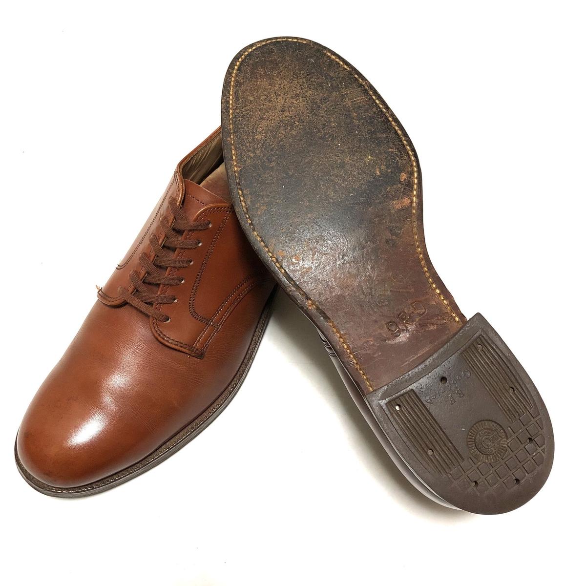 D.J.LEAVENWORTH US ARMY Brown Service Shoes Nard