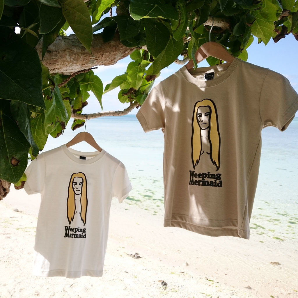 石垣島の人魚ｔシャツ イラストタイプ サンド Free Fowls