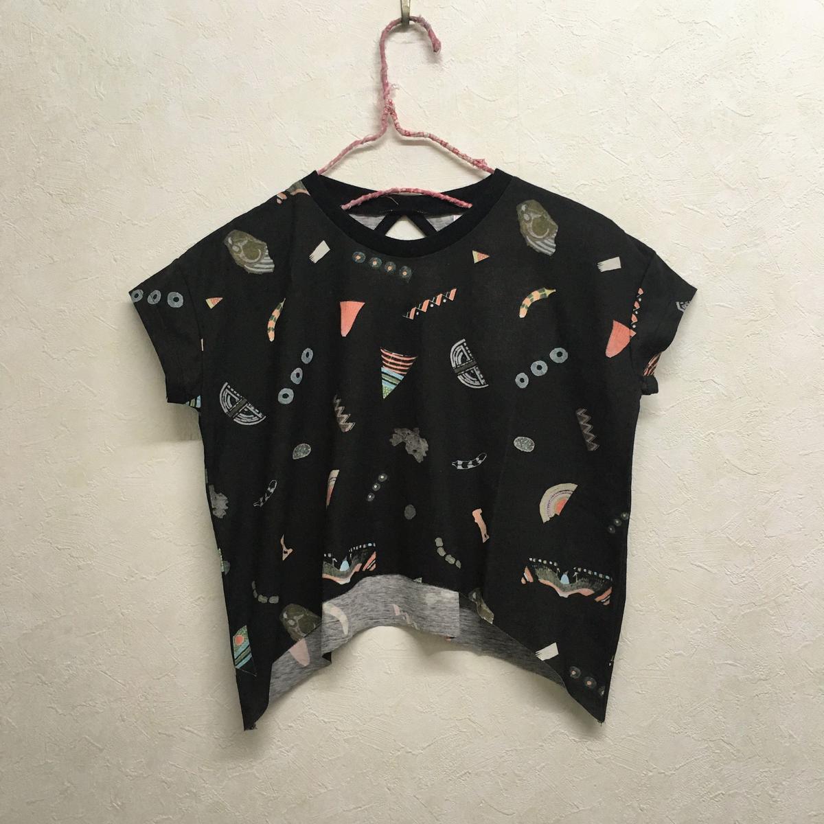 bedsidedrama × frankygrow エニーピースキッズＴシャツ(BLACK)