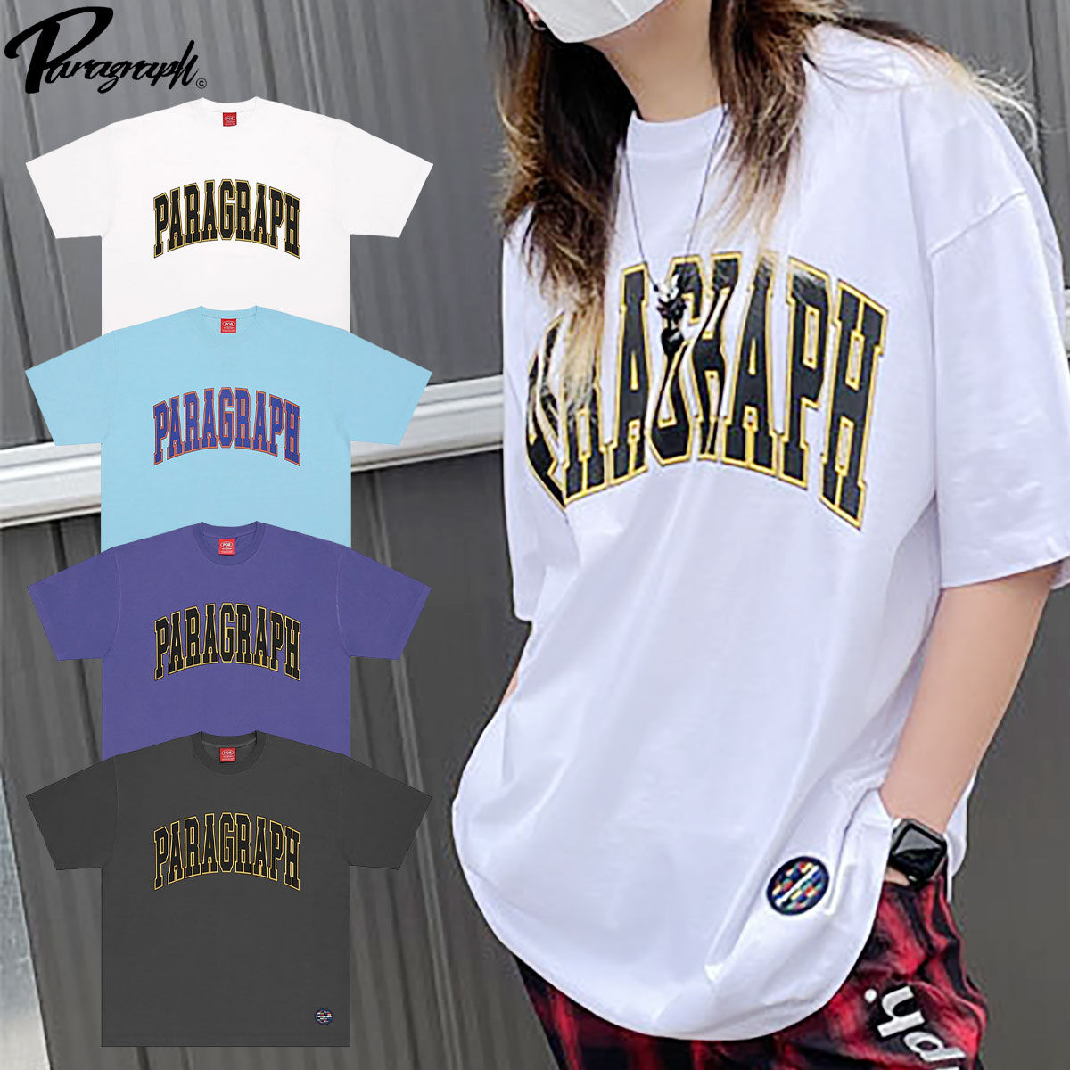 Paragraph 】 パラグラフ アーチ ロゴ プリント Tシャツ ARCH LOGO Paragraph 】 パラグラフ アーチ ロゴ プリント Tシャツ ARCH LOGO