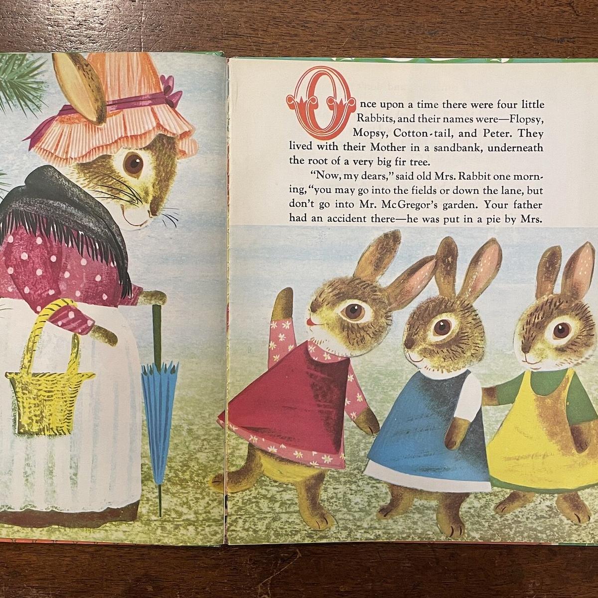 「PETER RABBIT」Beatrix Potter Leonard Weisgard（レ...