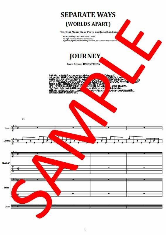 ジャーニー Journey セパレート ウェイズ Separate Ways バンド