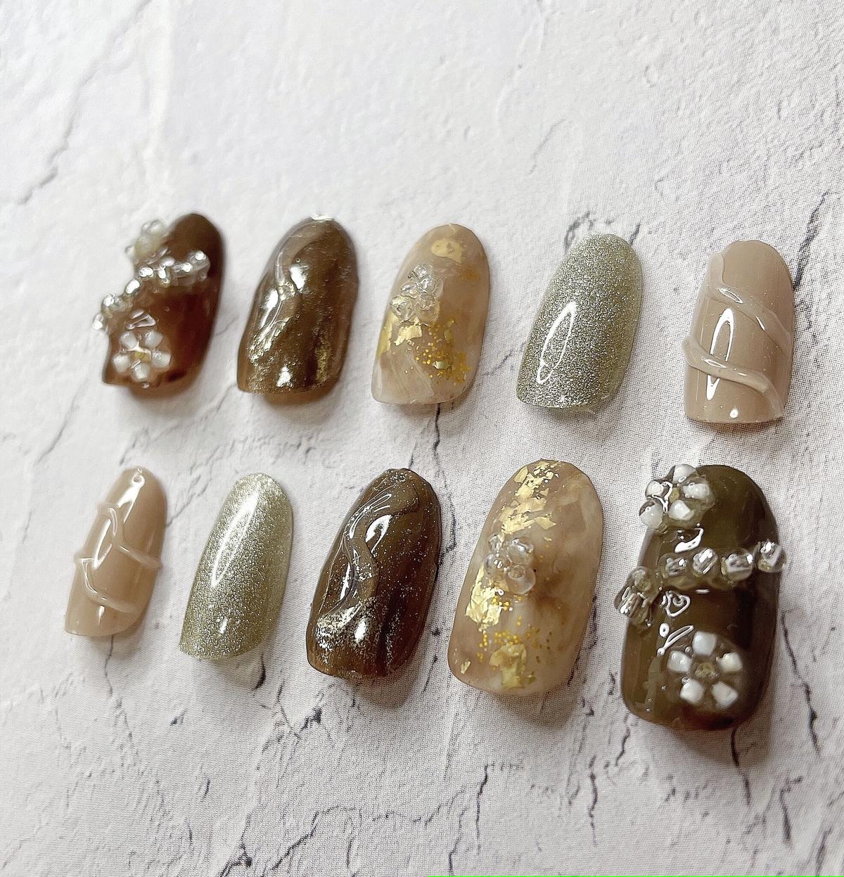 驚きの値段 サイズオーダー制 ネイルチップ 韓国 ちゅるんカラー ネイルチップ 付け爪 Www Misemanasanta Com