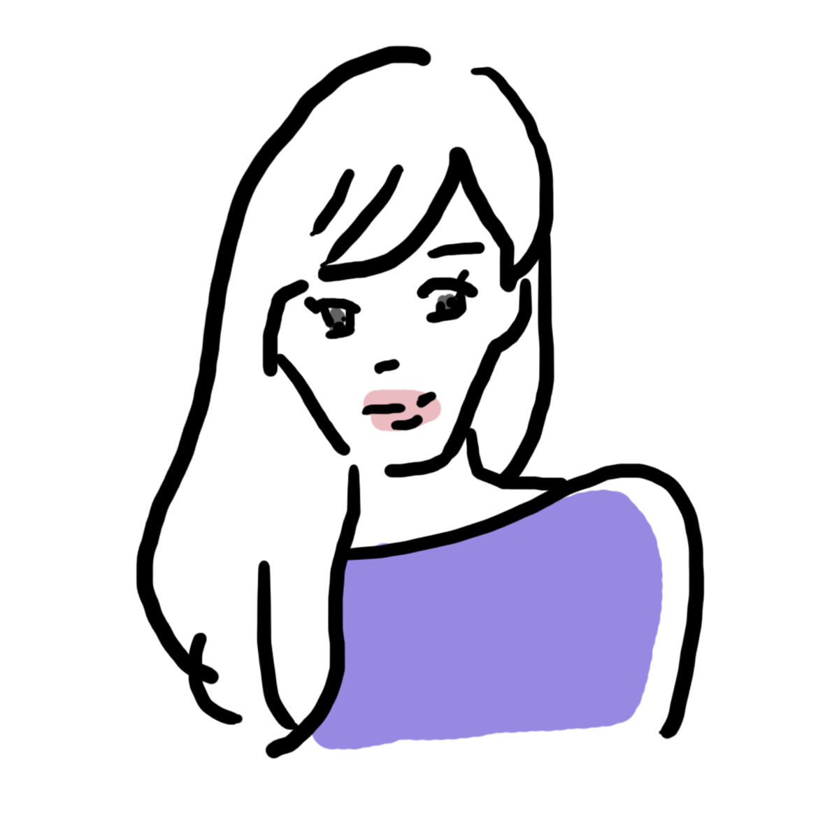 シンプルver Snsアイコン 似顔絵 Fujicoにがおえzacca