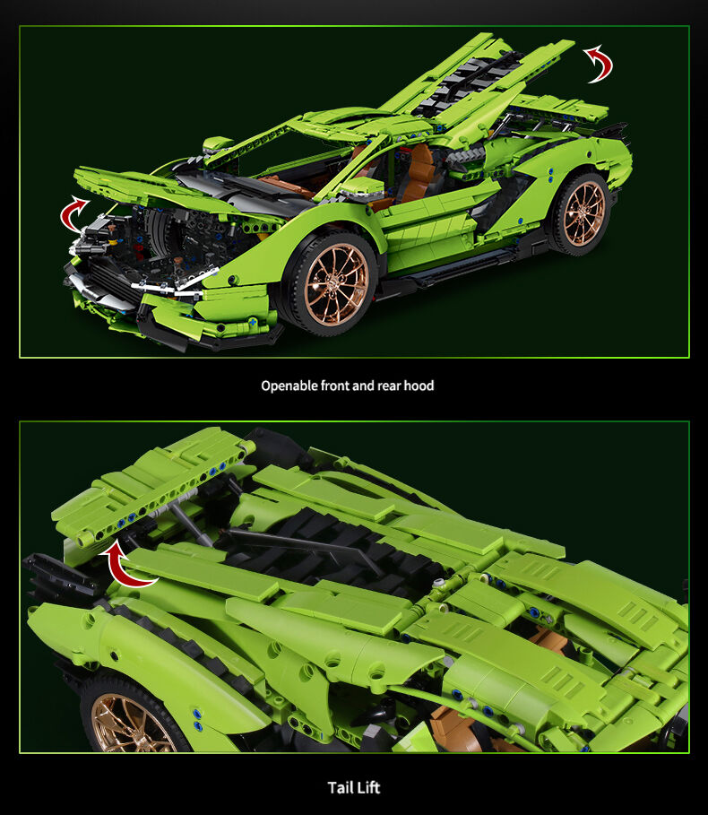 レゴ テクニック 互換品 ランボルギーニ シアン FKP37 デザイン レゴ テクニック 互換品 ランボルギーニ シアン FKP37 デザイン