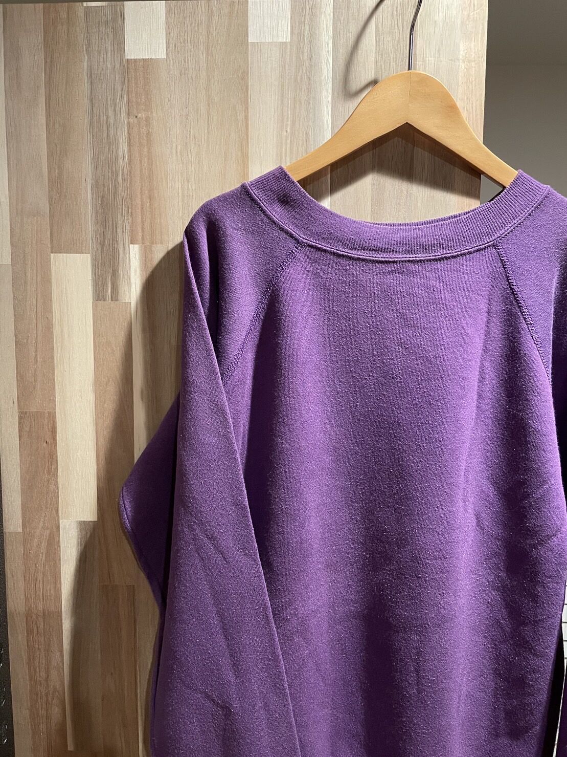 80's Pannill ラグラン　スウェット　アメリカ製　Mサイズ　パープル
