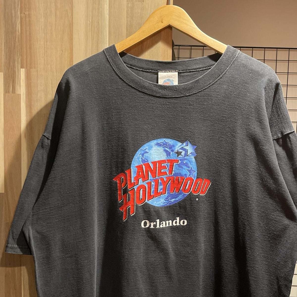 90s USA製 PLANET HOLLYWOOD プラネットハリウッド プリントTシャツ