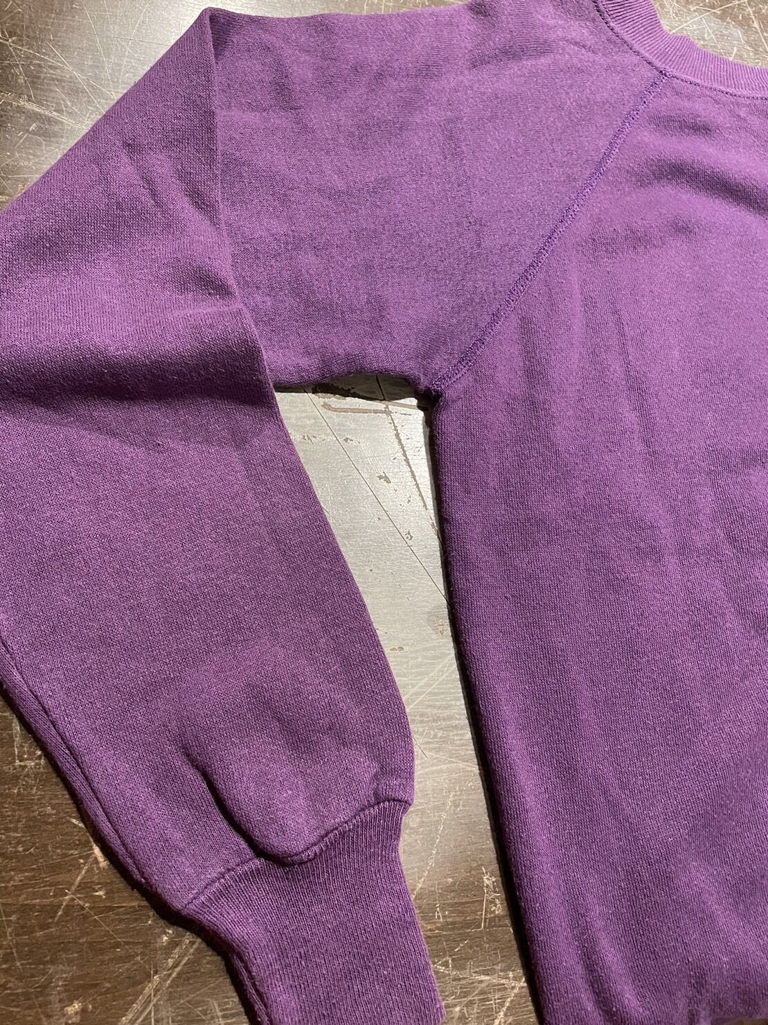 80's Pannill ラグラン　スウェット　アメリカ製　Mサイズ　パープル