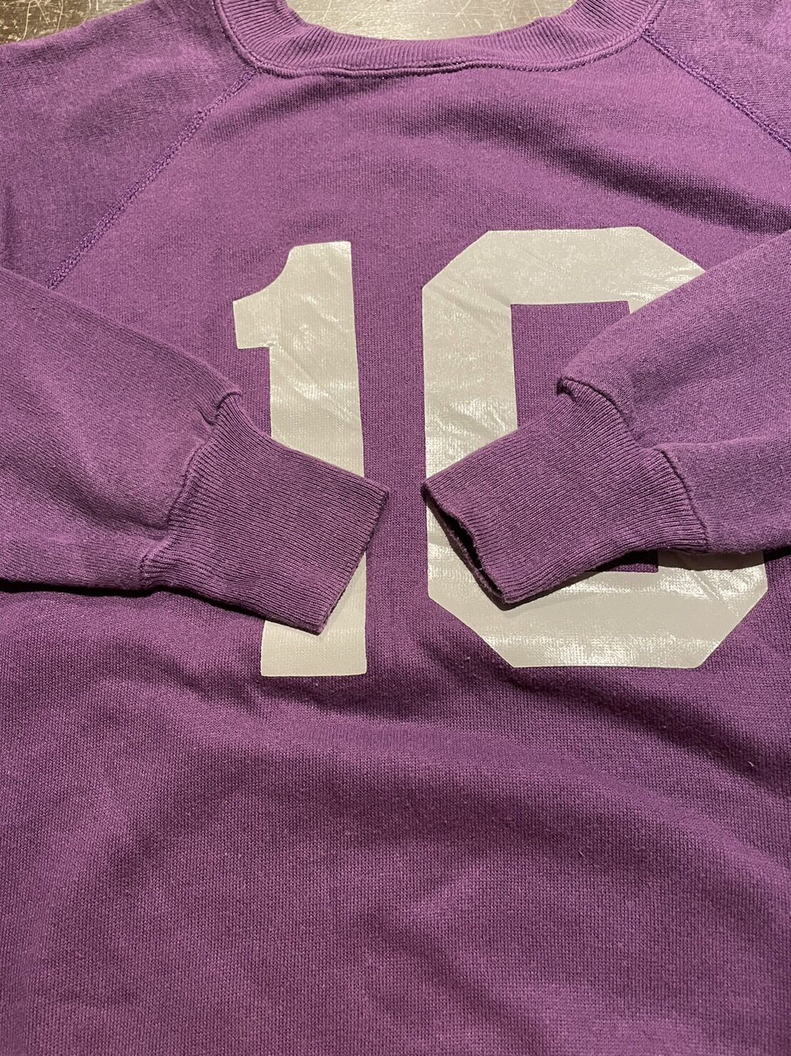 80's Pannill ラグラン スウェット アメリカ製 Mサイズ パープル