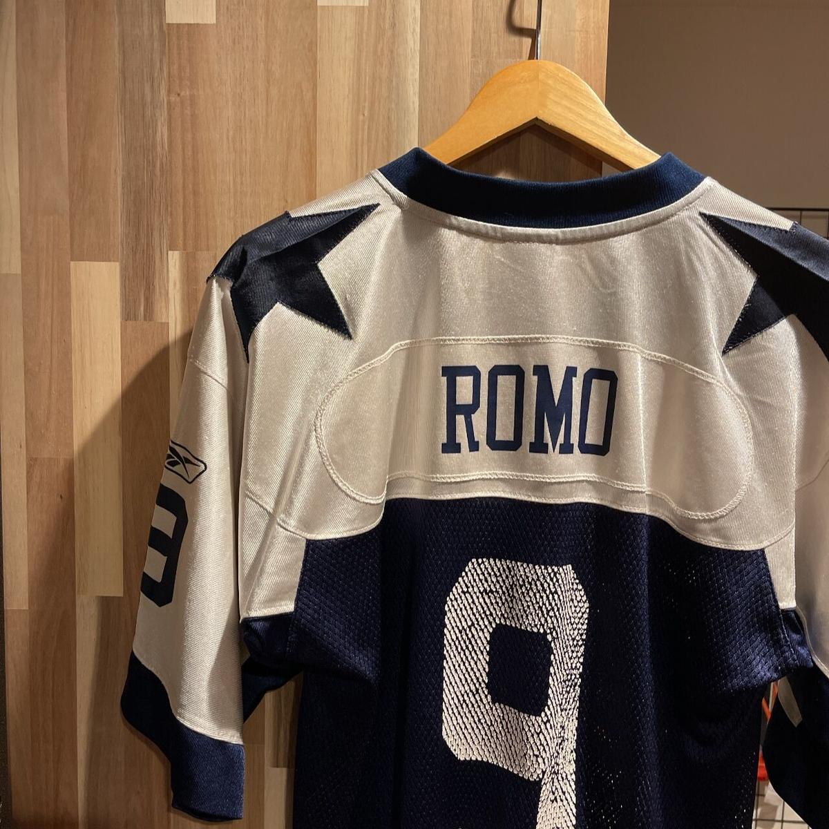 Reebok リーボックNFL ゲームシャツ　ダラス　カウボーイズ　背番号9 トニー・ロモ　M