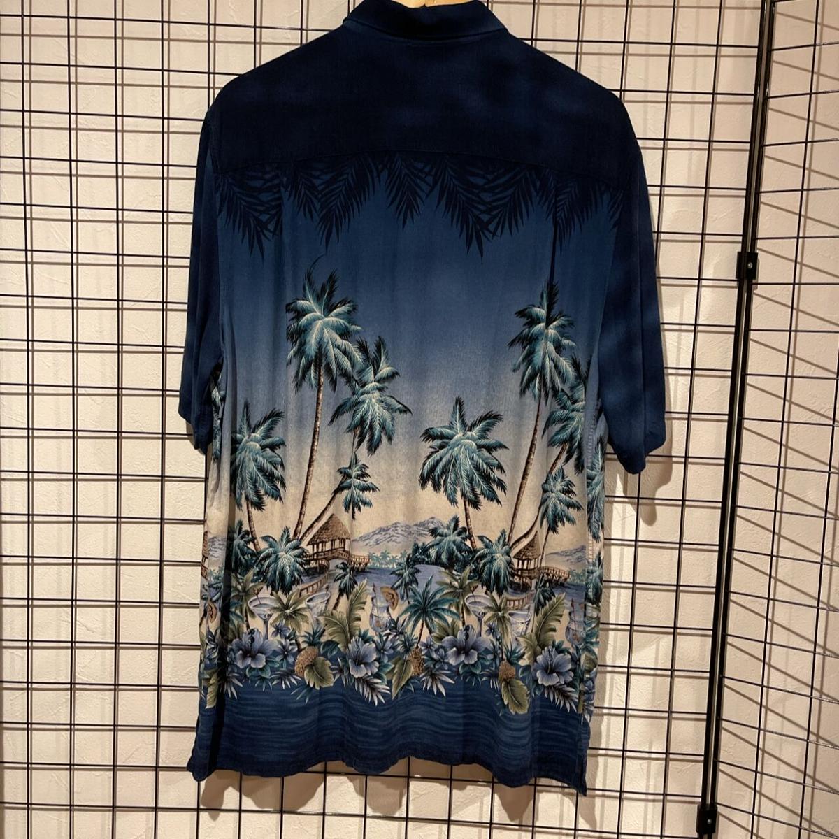 ビッグベン】 croft&barrow XL テロテロ アロハシャツ 半袖シャツ SS 贈る結婚祝い 【専用】“Croft&Barrow” Leaf Shirt Aloha シャツ
