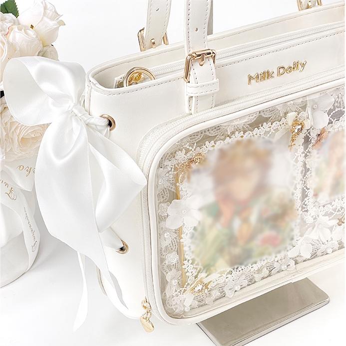 【FUYUUNEKO】サイドリボン付き痛バッグ milk dolly G.triGer