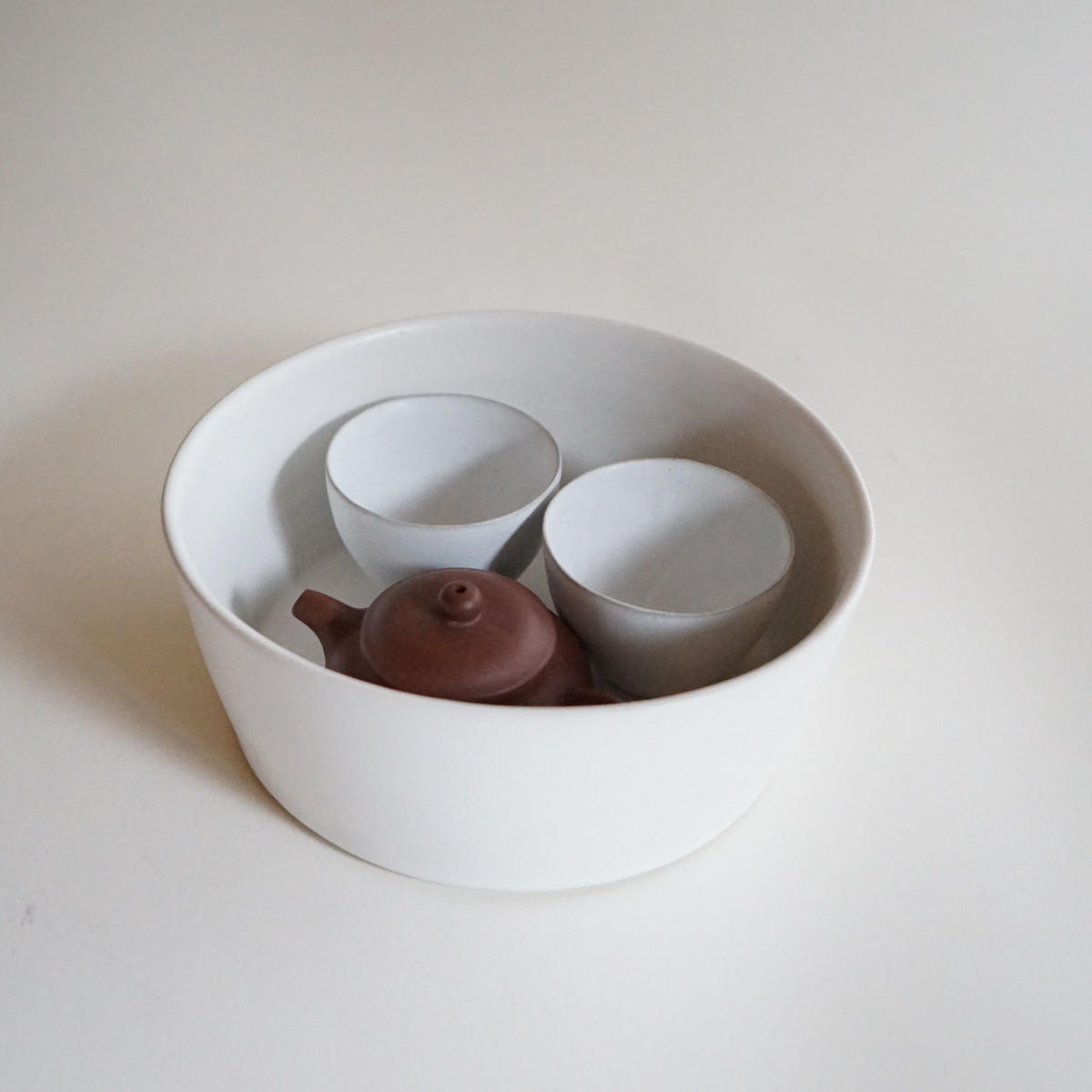 【美品】安藤雅信　オーバル　② 安藤雅信】焼水器 C 白 | ギャルリ百草 online store