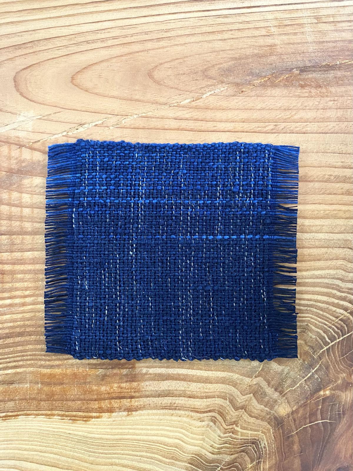 暖簾(D) ／ 手織り 藍染 藍染 暖簾（のれん）麻 86×150cm : motto2022 - 通販 - Yahoo