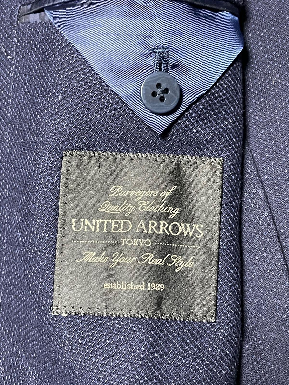 UNITED ARROWS ダブルテーラードジャケット 46サイズ ネイビー